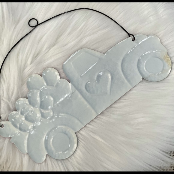 NEW! Valentine Farmhouse Truck Metal & Wooden 2-Piece Sign Lot New Love - Picture 5 of 10